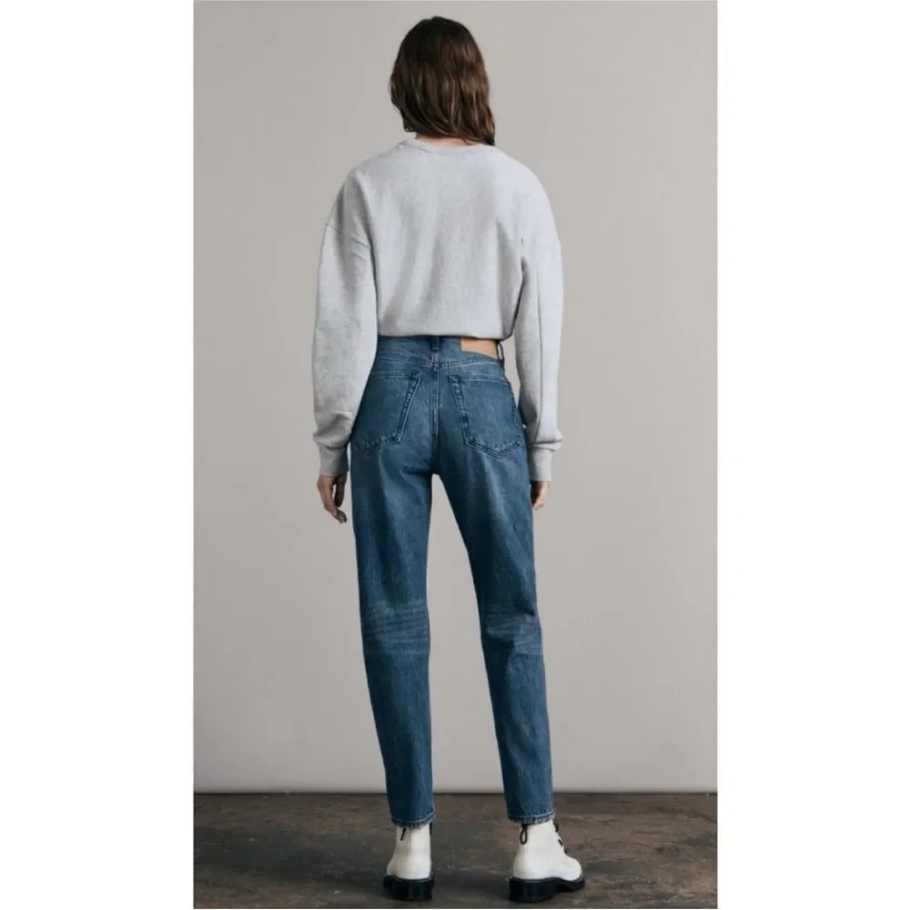 Rag & Bone Rachel Siesta Barrel Leg High Rise Button Fly Jeans Size 28 - Picture 5 of 6